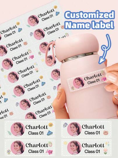 1-120 PCS Custom Waterproof Transparent Name Labels, Personalized Identification Stickers. Ideal For Storage Boxes, Snack Jars, Seasoning Bottles, Refrigerator Food Containers, Travel Luggage & Sports Backpacks. Durable & Easy To Identify Your Belongings.