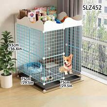 Lồng chó kèm khay vệ sinh, chuồng chó cỡ lớn, lồng thú cưng kiểu dáng đẹp, ưu đãi đặc biệt. - Nhiều màu - Xem 12