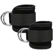 2pcs Adjustable Resistance Bands With Double D-Rings, Gym Leg Strength Training Support Straps, Ankle Wraps Exercise Equipment (Excluding Ropes) - Multicolor - View 1