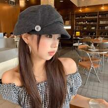 Women Beret Hats - Brown - View 4