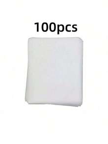 200/100 piezas Almohadillas de papel filtro desechables para uñas, papel de filtración de polvo para aspiradora de uñas, almohadillas de tela no tejida portátiles para salón de uñas profesional - Blanco - Ver 13