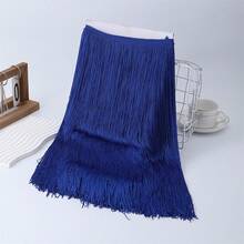 1 Yard 100cm Tassel Lace Trim Fringe Decor For Latin Dance Curtain Sewing Accessory Long Tassel For Sewing - Multicolor - View 24