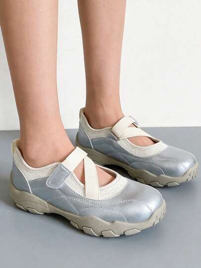 2026新款夏季透气不闷脚女鞋，玛丽珍鞋款运动鞋，适合搭配连衣裙，网面运动鞋，护士鞋