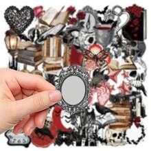 50 pièces Autocollants imperméables créatifs "A Court Of Eternal Night", convenant pour ordinateur portable, bouteille d'eau, ordinateur, planche de skate, guitare, réfrigérateur, bagage, scrapbooking, bureau, mur, coque de téléphone. Idéal pour la décoration de la maison, la rentrée scolaire, les anniversaires, les cadeaux de fête. - 50 pièces - Voir 3