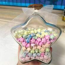 99 piezas Estrella Brillante en la Oscuridad Botella de Deseos, Botella de Emergencia Hecha a Mano para Navidad, Regalo para Pareja/Graduación - Multicolor - Ver 4