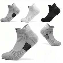 6 Pairs/3 Pairs Men's Professional Sports Socks, Suitable For Spring And Summer, Mesh Breathable Short Socks, For Running, Cycling, Basketball - Multicolor - View 3