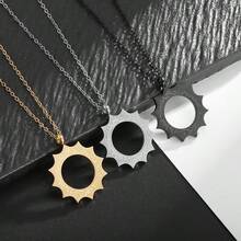 1 chiếc mặt dây chuyền hình mặt trời bằng chữ Ả Rập, mặt dây chuyền chữ Hồi giáo, thích hợp đeo hàng ngày cho nam giới. - Nhiều màu - Xem 6