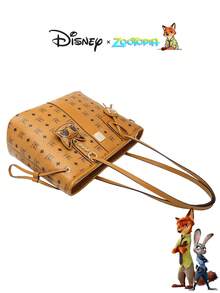Túi đeo vai nữ cỡ lớn, tối giản, in hình Judy Hopps và Nick Wilde trong phim Zootopia, chính hãng Disney, phù hợp cho công sở và đi làm, đi chơi. - Nhiều màu - Xem 7