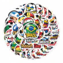 50张世界杯足球国旗卡通贴纸，适合DIY装饰文具、笔记本和日记本。也适用于剪贴簿、自粘文具、卡片、信封、吉他和乐器装饰、青少年礼物、派对、奖励、励志礼物、新年、冬季、圣诞节、万圣节和世界杯主题装饰。 - 多色 - 查看 5