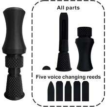 1pc Heavy Duty Professional Duck Call Set (Includes 5 Reeds) - Multi-Tone Waterfowl Hunting Gear, Suitable For Duck Hunting, Conservation And Outdoor Activities, Includes Reeds - Hunting & Fishing Equipment For Hunters - Black - View 7