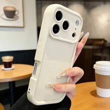 Shockproof Protective Case Compatible With IPhone 17e, Matte Soft Phone Back Cover Compatible With IPhone 17 Pro Max, 16, 15, 14, 13, Plus, 12, 11, Mini - Antique White - View 4