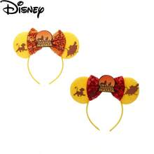 Bộ khuyên tai và băng đô Disney - 2 kiểu: Băng đô đính sequin lấp lánh với hình bóng Simba và Pumbaa, huy hiệu Hakuna Matata, hoàn hảo cho công viên giải trí, tiệc sinh nhật, nhập vai và trang phục lễ hội (màu cam và đỏ), mùa hè, phụ kiện tóc, du lịch. - Nhiều màu - Xem 1
