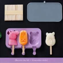 Silicone Ice Cream Mold With Lid - DIY Creative Ice Pop Maker - Multicolor - View 5