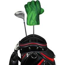 Cartoon Club Covers For Driver And Fairway Wood Cool Headcovers Red Fist Design Perfect For Golfers Male And Female - Green  + Fairway Wood - View 8
