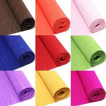 1pc 50cm Wide Colorful Crinkle Paper Roll, 2.5m Long Balloon Ribbon, For Party/Celebration Decor, DIY Paper Flower, Streamer, Ribbon Dance Props, Photography Backdrop, Fresh Flower Gift Packaging - Multicolor - View 7