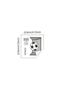1 pezzo Adesivo da parete sagoma di calcio - Questi adesivi da parete personalizzabili a tema calcio sono perfetti per decorare porte, finestre, camere da letto, uffici, frigoriferi e caffè. Sono la scelta ideale per celebrazioni dei Mondiali, feste di calcio e eventi a tema. - Taglia unica per tutti - Visualizzare 10