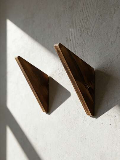 1pc Wall, Hooks, Geometric Triangle Clothing Hooks, Minimalist Wall Hangers, Rural Style Home Decoration, Scandinavian Style Wall Hooks, Hallway Storage, Bedroom Storage, Modern Rural Style Decoration, Space Saving Wall Hooks, Towel Hooks, Practical Wall Storage, Decorative Wall Pendants, Home Accessories, Easy To Install Hooks, Fashionable Home Decoration, Living Room, Bedroom, Corridor Storage Solutions