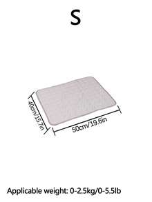 1pc Multi-Purpose Cooling Mat, Breathable & Washable Thin Pet Pad Suitable For Small/Medium/Large Cats & Dogs In Summer (Important Note: This Is A Thin Mat, Not A Thick Ice-Like Material) - Light Grey - View 17