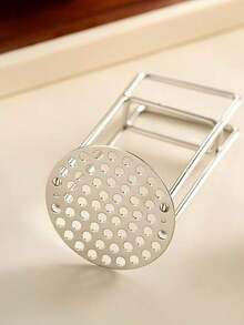 1个304不锈钢土豆捣碎器，婴儿辅食泥制作器，家用捣碎工具 - 銀色 - 查看 6