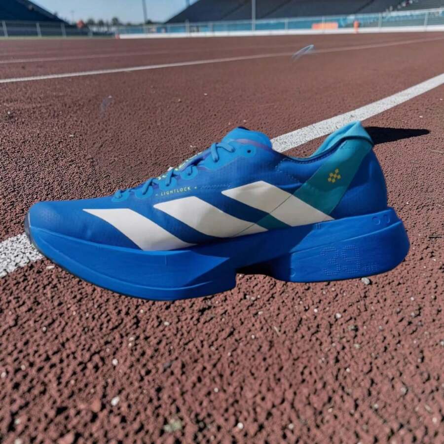 Adidas Adizero Adios Pro 4 - Authentic Elite Marathon Racing Shoes | Viral 2026 World-Class Performance Running Sneakers | Premium LIGHTSTRIKE PRO Ultra-Lightweight Trainers | Iconic Carbon-Plated EnergyRods 2.0 High-Speed Footwear - 藍色 - 查看 1