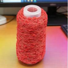 50g Cuentas metálicas mixtas, hilo de peluche teñido con degradado, adecuado para tejer suéteres, bufandas, chaquetas, manualidades - Disponible en múltiples colores - Tejido a mano - Multicolor - Ver 21