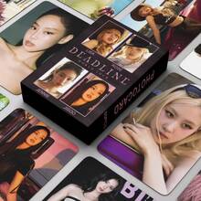55 piezas Tarjetas coleccionables de alta definición del concierto DEADLINE de JISOO, JENNIE, LISA, ROSE, adecuadas para exhibición y colección, productos periféricos de K-Pop, set de tarjetas decorativas en caja - Multicolor - Ver 4