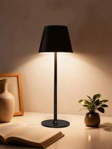 LED Minimalist Wireless Pedestal Lamp, 3 Dimming Levels, Suitable For Indoor, Living Room, Study, Bedroom, Bedside, Touch Sensitive Creative Night Light, Desktop Lamp For Living Room, Stepless Dimming, Ambient Lighting For Night - Desk Lamp - View 4