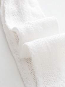 2 件装女婴紧身裤套装，带脚套和踩脚套款式，夏季网眼版，轻便透气，非常适合儿童日常穿着。 - 彩色 - 查看 6