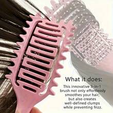 Curly Hair Brush For Detangling & Defining Curls, 2-In-1 Curl Styling Comb For Wet & Dry Hair, Reduce Frizz & Enhance Natural Curls Beauty Home Bedroom Decor Travel Accessories - Multicolor - View 7