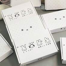 MIFFY 一套/5个米菲卡通兔子礼盒套装，采用各种可爱的兔子图案，装在瓦楞纸板邮箱中，时尚的运输包装盒，礼品包装，收纳盒，是送给米菲爱好者和青少年的理想礼物，充满可爱青春气息的礼品包装 - 彩色 - 查看 10