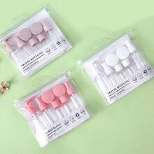 A Set Of Travel-Sized Cosmetic Refillable Bottles, Portable Toiletry Bag Set, Including Spray Bottle, Lotion Bottle, Shampoo Bottle, Cream Bottle, Empty Bottle (Random Card), Portable Accessory Storage Bag - Multicolor - View 6