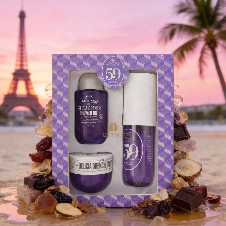 Sol de Janeiro Cheirosa 59 Delícia Drench™ Intense Hydration Rutinpresent Set – Silkeslen mjukhet och gourmanddoft - Fräsch - Visa 1