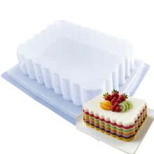Rectangular Mold With Waves, High Capacity For 7 Liters For Gelatin. Ideal For All Types Of Events And Baking Creations. - View 1