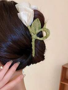 1 pièce Grand clip à cheveux de style fée élégant, accessoire de plage. Clips pour cheveux d'été, pinces à cheveux de plage - Multicolore - Voir 4