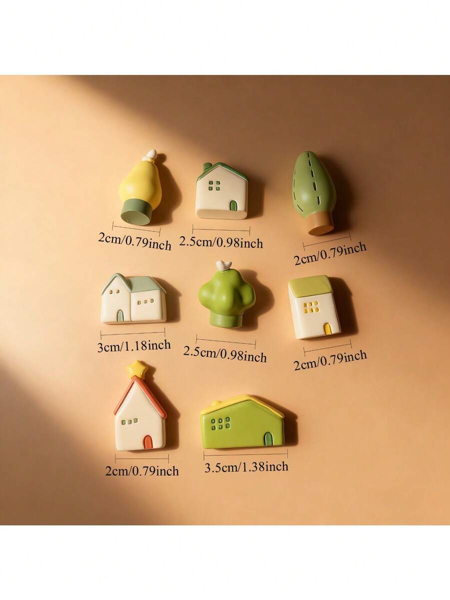 Resin Material Small House Model/Miniature House/Distressed/Cute/Model House Micro Garden//Moss Terrarium Home Decor/Craft/Model