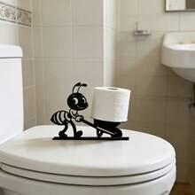 Freestanding Smiling Ant Shaped Toilet Paper Holder, Decorative Bathroom Tissue Roll Dispenser, Creative Bathroom Decor, Multi-Functional Paper Towel Storage Craft, Home Decor, Suitable For Bathroom, Bedroom And Living Room, Can Hold Standard Size Toilet Paper Rolls, Fun Bathroom Decor And Gift, Vivid Design Durable - Multicolor - View 7