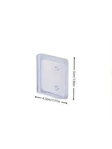 4pcs S-1set Multi-Purpose Curtain Clip - Transparent Plastic, No Power Required - Very Suitable For Bathrooms And Kitchens - Transparent - View 8