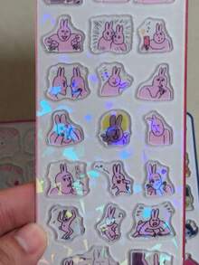 3D水晶浮雕贴纸，儿童和女孩手机装饰贴纸 - 彩色 - 查看 4