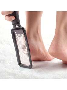 1 dụng cụ chà chân chuyên nghiệp bằng thép không gỉ, nhẹ nhàng loại bỏ da khô, chai sần, bụi bẩn và dầu mỡ, lý tưởng cho phòng tắm gia đình, vòi sen và spa. Kim loại không gây dị ứng với bề mặt mài mòn hai mặt, dụng cụ chăm sóc chân bền bỉ; dũa chân, dụng cụ làm sạch chân, vật dụng thiết yếu cho sức khỏe gia đình, chăm sóc cơ thể và đồ dùng phòng tắm. - A - Xem 3