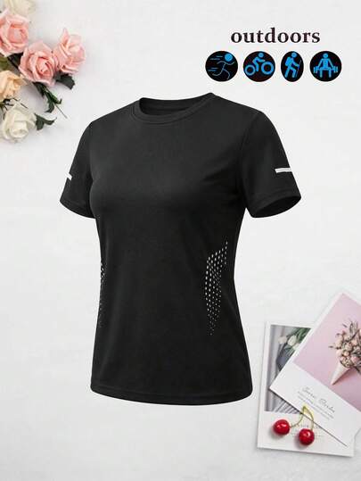 This Women's Summer Outdoor Quick-Dry Ice Silk Short-Sleeve Shirt Features A Unique Printed Design, Making It More Fashionable And . Suitable For Daily, Casual, Office, Camping And Other Occasions.