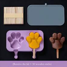 Silicone Ice Cream Mold With Lid - DIY Creative Ice Pop Maker - Multicolor - View 7