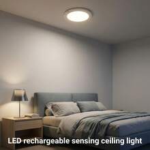 2pcs/1pc Rechargeable Ceiling Light, LED Light, Wall Lamp, Fan Light, Night Light, Suitable For Bathroom, Storage Room, Hallway, Porch, Room Decor, Bedroom Decor, Living Room Decor, Home Decor, Wall Decor, Summer Essential, 4000mAh - Three Colors Of Light - View 6