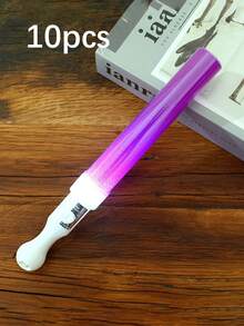 1/2/3/5/10支装LED荧光棒，电池供电，3种闪烁模式，炫彩LED荧光棒，烟花棒，派对聚会，助兴棒，闪光棒，婚礼音乐会和夜间庆祝活动，闪烁，欢呼，酒吧，适用于派对、婚礼、生日、嘉年华派对、音乐会、冬季、新年、夜灯派对用品、嘉年华 - 彩色 - 查看 33