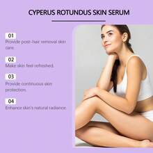 60ml Cyperus Rotundus Oil After Hair Removal Soft Smooth Soothe Skin Delay Hair Growth Improve Rough Delicate Skin Moisturizing Body Oil For Bikini Line Face Underarms Body. - 清香 - 查看 3