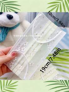 40/20 chiếc khẩu trang dùng một lần mùa hè họa tiết hoa dành cho nữ, đóng gói riêng lẻ, thoáng khí, nhẹ, 3 lớp, in hình hoa dễ thương, thích hợp làm quà tặng Lễ Phục Sinh, Ngày của Mẹ, phong cách thời trang cao cấp, giá trị cao, dùng cho các bữa tiệc ngày lễ, hoạt động ngoài trời và hàng ngày. - Nhiều màu - Xem 6