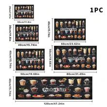 1件装餐具沥水垫，咖啡机垫，手绘冰咖啡和甜点图案，吸水性强，适用于餐桌和咖啡厅，多用途沥水垫，家居礼品，桌面装饰 - XYLSD-161 - 查看 15