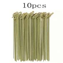 20/50/100/200pcs Bamboo Knotted Flower Fruit Toothpicks, For Snack Beverage Decoration, Handmade Food Picks With Loop, Suitable For Party, Christmas, Wedding, BBQ - Cadet Blue - View 13