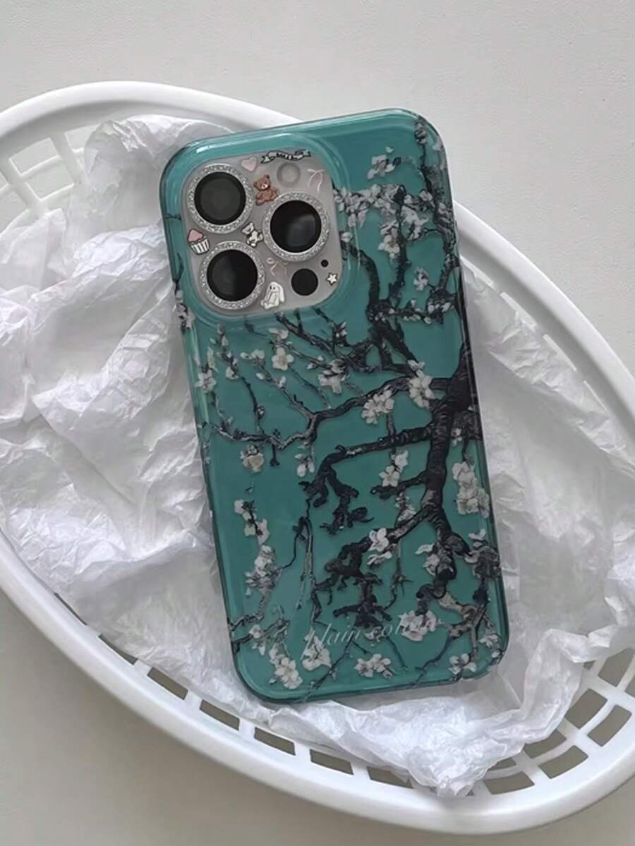 1 chiếc, Hình ảnh đôi cành cây và lá xanh mùa thu từ Apple, phù hợp với 17, 17 Pro Max/ 16 Pro Max/ 15 Pro/ 14, 13/12/11. Thích hợp làm quà tặng Ngày Valentine/Sinh nhật/Ngày của Mẹ/Lễ Phục Sinh cho gia đình/bạn bè/chị gái/bạn gái. - quả mận - Xem 1