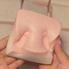 1pc Slow Rebound Double-Sided Strawberry Mochi Squishy - Soft & Chewy, Sweet Taste, Can Be Used As Stress Relief , Christmas Gift, Party Favor - A - Xem 5