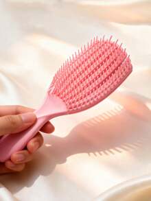 1pc Women's 8-Tooth Comb, Suitable For Wet Or Dry Hair, Straight, Thick Curly, Tangled Hair, Shell Comb, Engraved Glossy, Fluffy Smooth Styling Comb - Multicolor - View 11